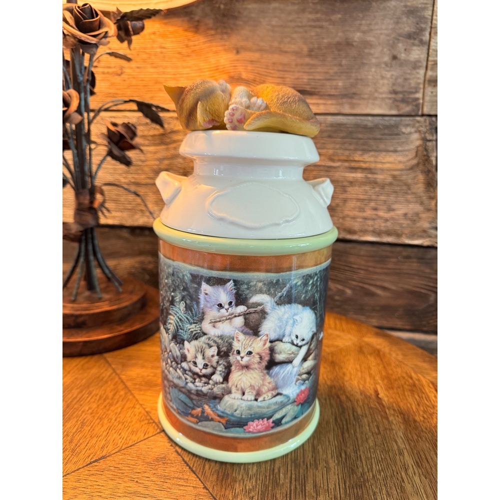 Bradford Exchange Jurgen Scholz Cozyโ Kittens Canister Edition 4 flour 2017